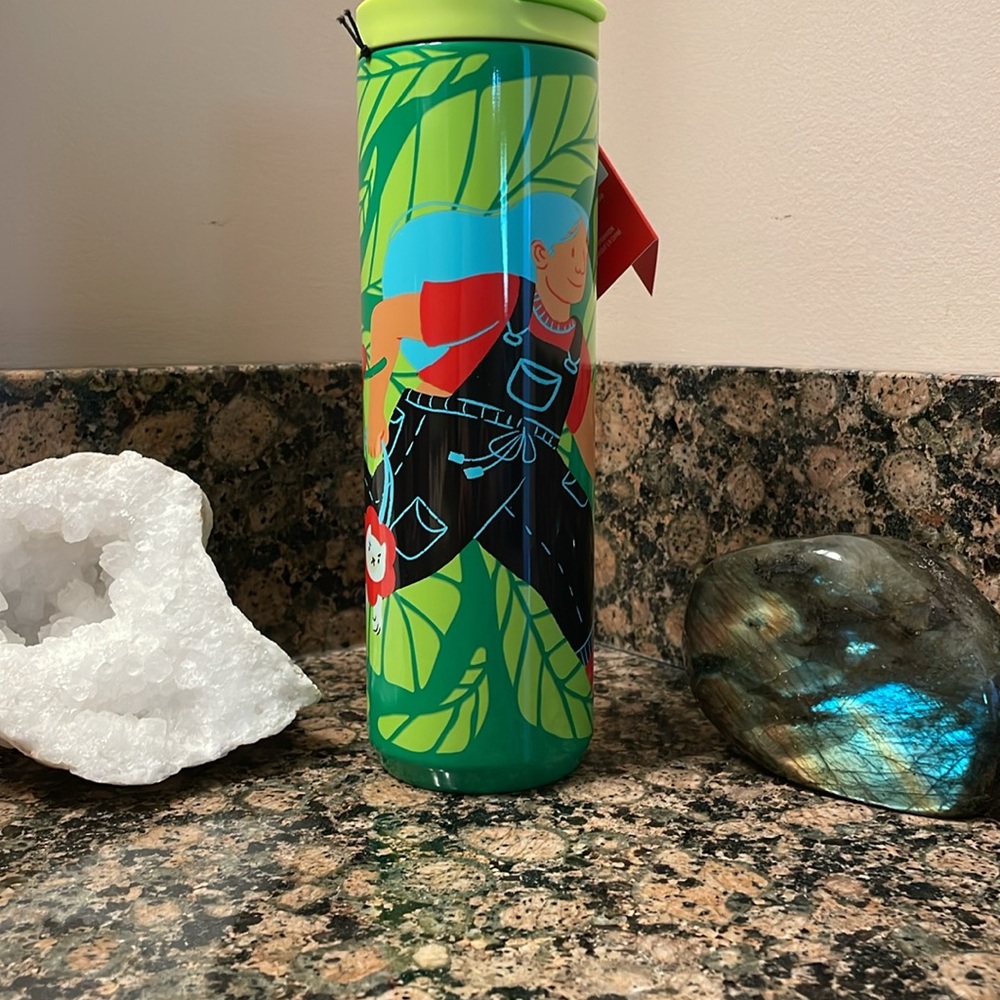 Starbucks Limited Edition Monyee Chau Artist 16oz Stainless Hot/Cold Tumbler NWT - Picture 2 of 11